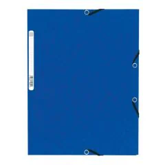 Lot de 50 chemises à élastiques 55302E Bleu Exacompta