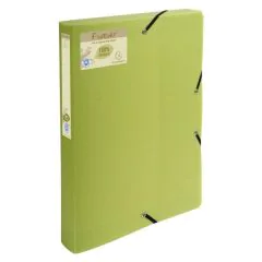 Lot de 8 boîtes de classement PP Forever (EXACOMPTA 553573E) - Dos 40 mm - Vert 