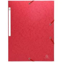 Chemise à élastiques Scotten sans rabat - Rouge EXACOMPTA Visuel