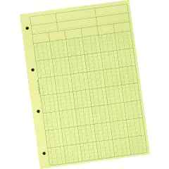 Bloc Audit - Jaune - 6  colonnes avec en-tête  EXACOMPTA  5706E 