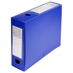 EXACOMPTA : Boîtes de classement bleu - Dos 80 mm 59832E