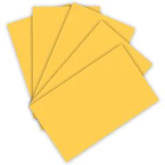 Carton de Bricolage 500 x 700 mm - Jaune or - 300 g/m² : FOLIA Visuel