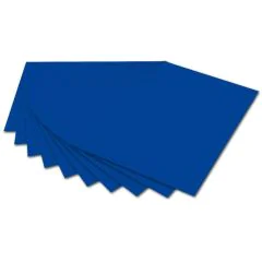 Carton de Bricolage 500 x 700 mm - Ultra marine - 300 g/m² : FOLIA Photo