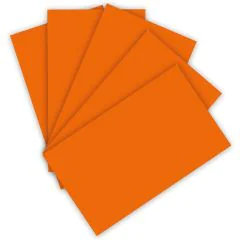 Carton de Bricolage A4 - Orange clair - 300 g/m² : FOLIA Lot de 50 Visuel