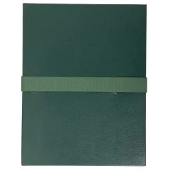 633E EXACOMPTA Chemises à sangle Velcro Balacron Vert foncé