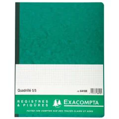 EXACOMPTA 6410E : Registre quadrillé folioté - 320 x 250 mm (Fournitures)