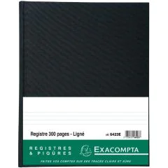 Registre 300 pages lignées - 320 x 250 mm EXACOMPTA 6423E Modèle