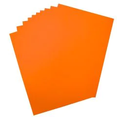 Carton pour affiche - 480 x 680 mm - Orange Brillant - 380 g/m² : FOLIA Couleur