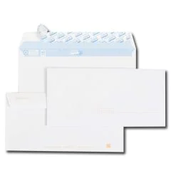 Enveloppe précasées - DL 110 x 220 mm Blanc GPV Lot de 25