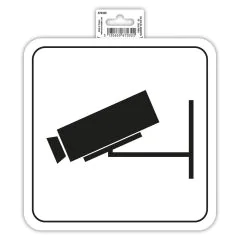 Vidéo Surveillance - Panneau adhésif 200 mm EXACOMPTA
