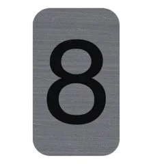Plaque verticale adhésive de signalisation - Chiffre 8 : EXACOMPTA image