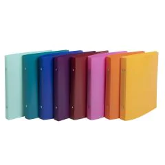 690E Classeurs format écolier Opaque - 230 x 200 mm Assortiment