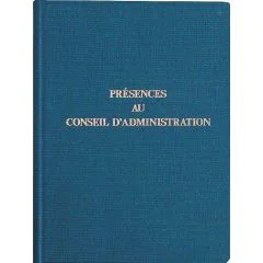 EXACOMPTA : Registre - Présence au Conseil d'administration 71E