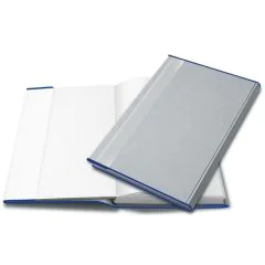 Couvre-livres transparent - 205 x 380 mm - Bordure Bleue HERMA Illustration