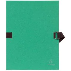 Chemise à sangle toilée - Dos extensible - Vert clair EXACOMPTA Visuel