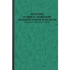 7430E Registre d'objets mobiliers - Manifestations publiques Exacompta
