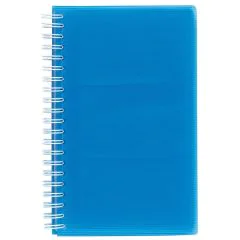 Reliure à spirales pour cartes de visite - 96 cartes - Assortiment EXACOMPTA Linicolor Bleu