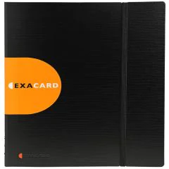Reliure à spirales pour cartes de Visite Exacard - Noir - 320 cartes : EXACOMPTA Image