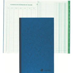 EXACOMPTA 7660E : Echéancier mensuel - 320 x 195 mm Ouvert