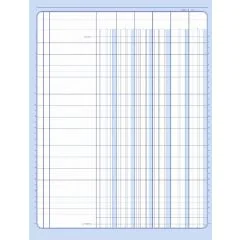 ELVE  : Registre 81061 - Journal de 6 colonnes sur 1 page - 297 x 210 mm (Cahier comptable)