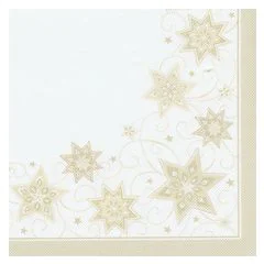 PAP STAR : Serviettes à motifs de Noël - Just Stars