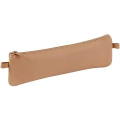 Trousse plate pour stylos - Cuir Naturel : CLAIREFONTAINE Photo