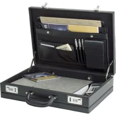 Photo Attaché-case en simili-cuir - PONTE Noir Valise ALASSIO image