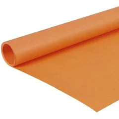Papier Cadeau uni - Orange - 0,70 x 3 m : CLAIREFONTAINE Image