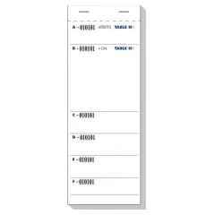 Exacompta 96207E Lot de  blocs BRASSERIE Autocopiant Dupli - 260 x 96 mm (Restaurant)
