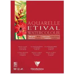 Bloc aquarelle - A5 - 148 x 210 mm - Lot de 12 : CLAIREFONTAINE Etival image