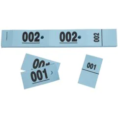 TICKETS VESTIAIRES Carnet de 50 coupons - Bleu Tickets EXACOMPTA