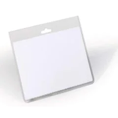 Badges horizontaux sans clip 90 x 60 mm : DURABLE Lot de 20