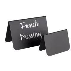 Présentoir de table en PVC - 75 x 35 x 50 mm - Noir - Lot de 10 : APS image