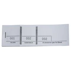 BLOCS DE 1000 TICKETS : Passe-partout - Carnet Blanc Exacompta 96401E