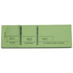 Passe-partout Vert Carnet de tickets Coupon Modèle