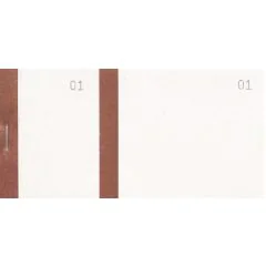 Bloc Vendeur Bande Marron Carnet 100 tickets détachable COGIR 7038