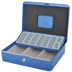 Caisse avec Monnayeur pour Pièces - Bleu PAVO