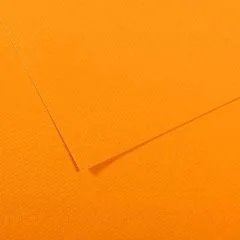 Feuille de papier dessin Mi-teintes - Jaune Orange - 500 x 650 mm : CANSON Image