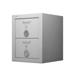 Armoire forte à 2 tiroirs - Serrure à clé avec passe général : HARTMANN CLASS PROTECT 2T Image