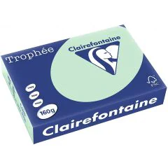 Ramette de papier Trophée de 250 feuilles A4 160g - Vert Clair : CLAIREFONTAINE Photo