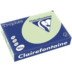 Ramette de papier de 250 feuilles A3 160g - Vert Golf : CLAIREFONTAINE Trophée Image