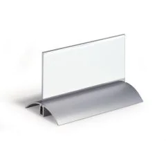 Photo DURABLE 8201-19 : Lot de 2 chevalets porte-nom - Desk Presenter - 150 x 61 mm