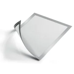 Lot de 5 cadres d'affichage magnétiques - A4 - Gris métallique : DURABLE Visuel