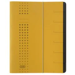 ELBA 400002022 : Trieur à élastique 7 compartiments - Jaune