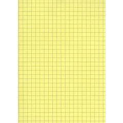 Lot de 100 Fiches Bristol A6 - 105 x 148 mm - Jaune quadrillé ELVE B10513J Fournitures jaune