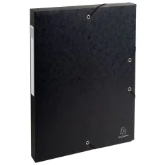 Boîte de classement Carte lustrée - Dos 40 mm - Noir EXACOMPTA Modèle