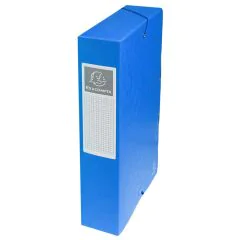 Boîte de classement Carte lustrée - Dos 60 mm - Bleu EXACOMPTA Visuel