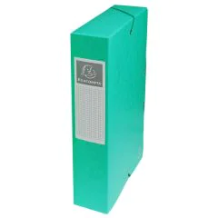 Boîte de classement Carte lustrée - Dos 60 mm - Vert EXACOMPTA Modèle