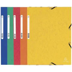 Chemise à élastiques 3 rabats - Assortiment : EXACOMPTA Carte lustrée Modèle