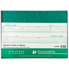EXACOMPTA 9610E Journal de caisse ou de banque - 280 x 380 mm Modèle